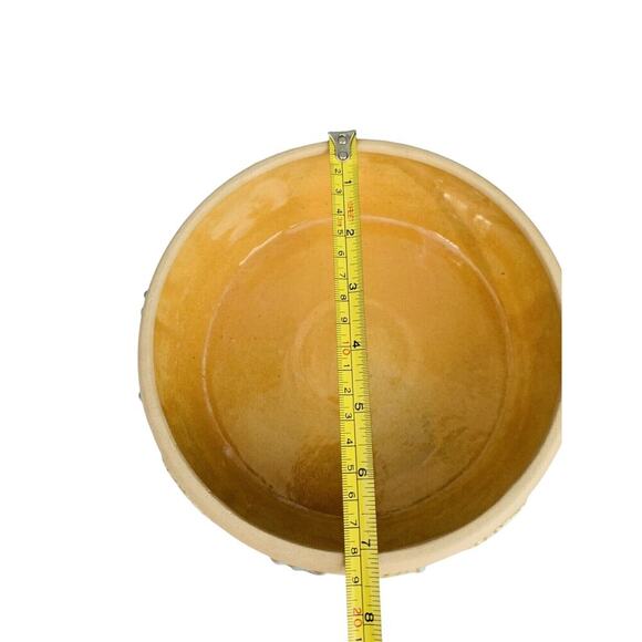 Arnel’s Signed Blue Teal Green Tan Lidded Ceramic Dish Trinket Box Home Decor - Picture 5 of 14